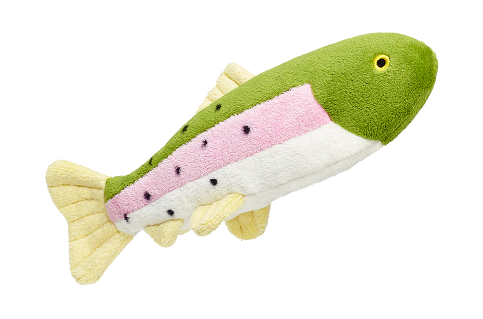Fluff & Tuff Dog Toy Burt Lake Trout