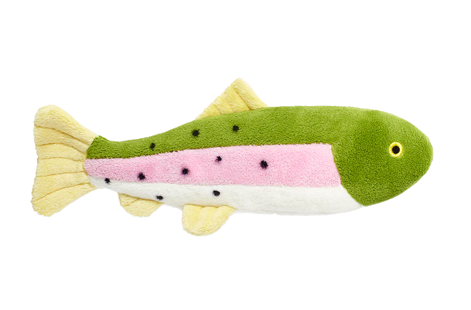Fluff & Tuff Dog Toy Burt Lake Trout