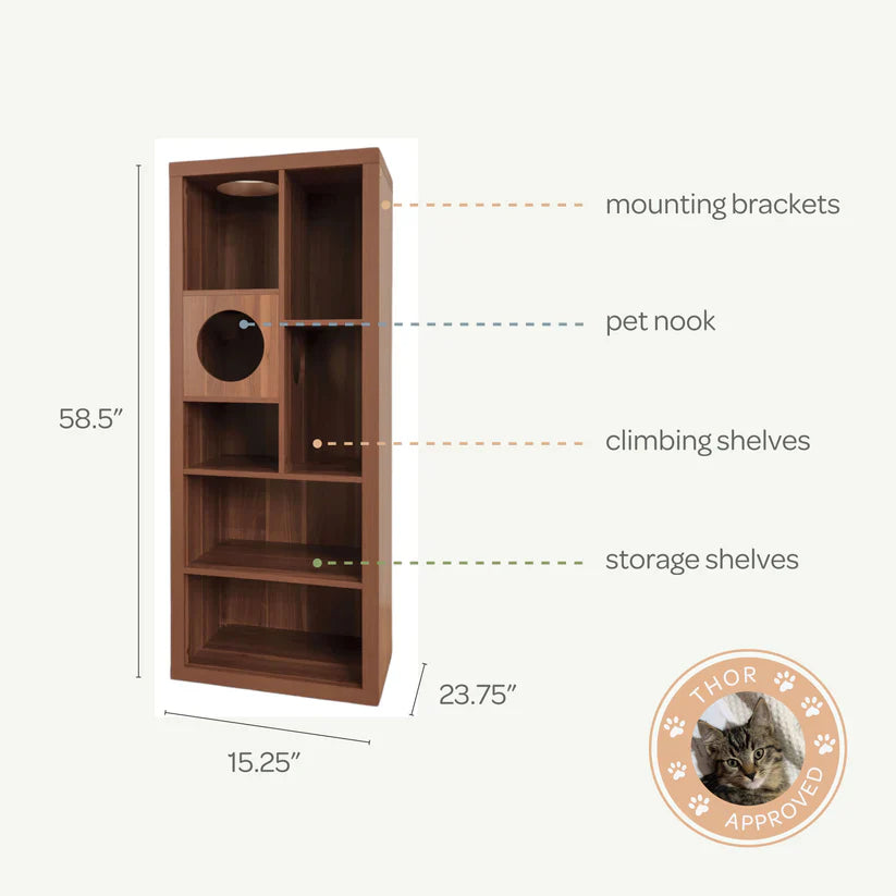 4 Cats & Dogs Cliff Jr. Cat Tree Book Shelf *SPECIAL ORDER*