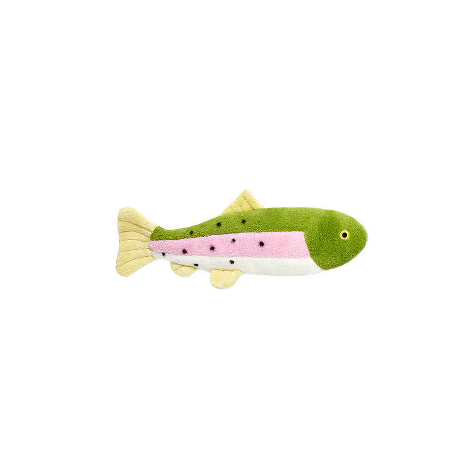 Fluff & Tuff Dog Toy Burt Lake Trout