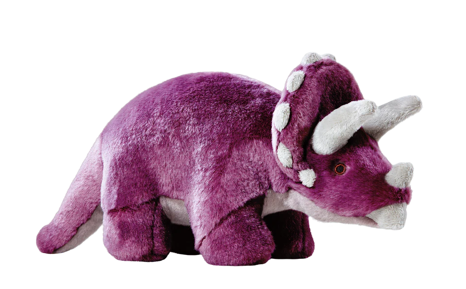 Fluff & Tuff Dog Toy Charlie Triceratops