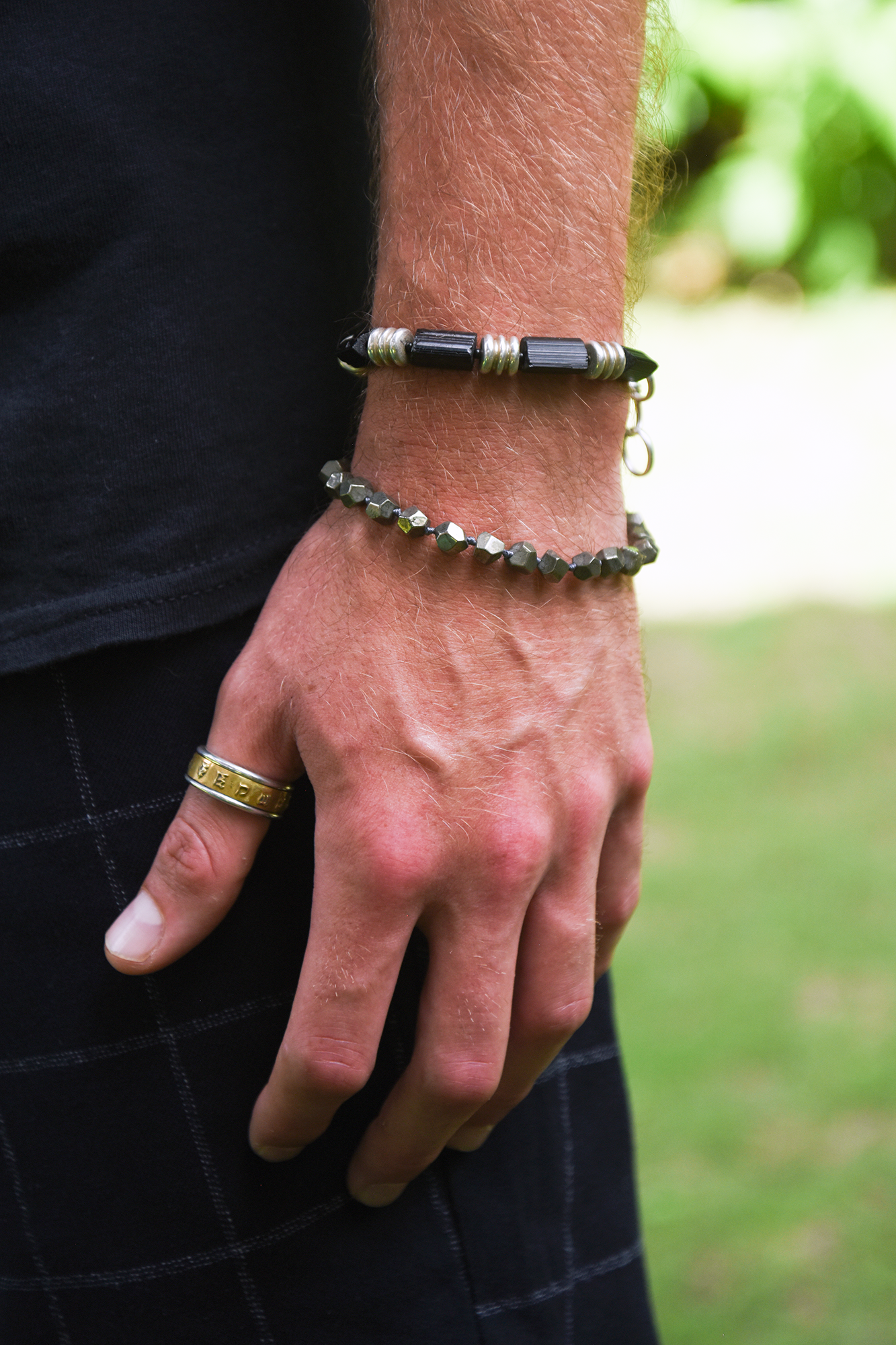 Pyrite Silver Bracelet