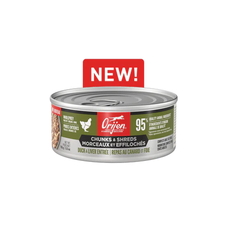 Orijen Cat Can Chunks & Shreds Duck & Liver