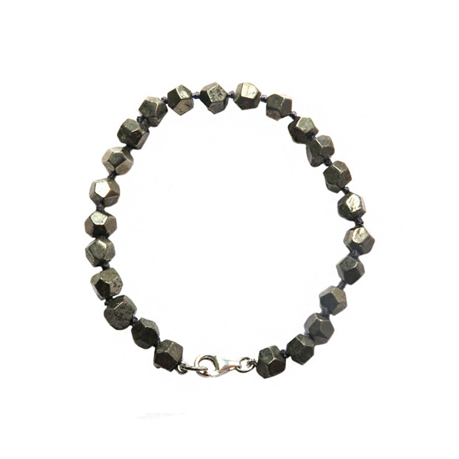 Pyrite Silver Bracelet