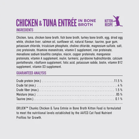 Orijen Cat Can Chunks & Shreds Chicken & Tuna
