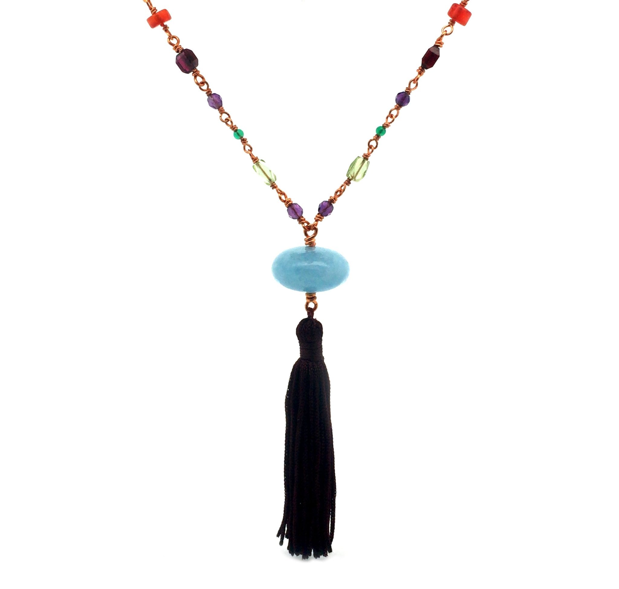 Balancing the Chakras Long Necklace