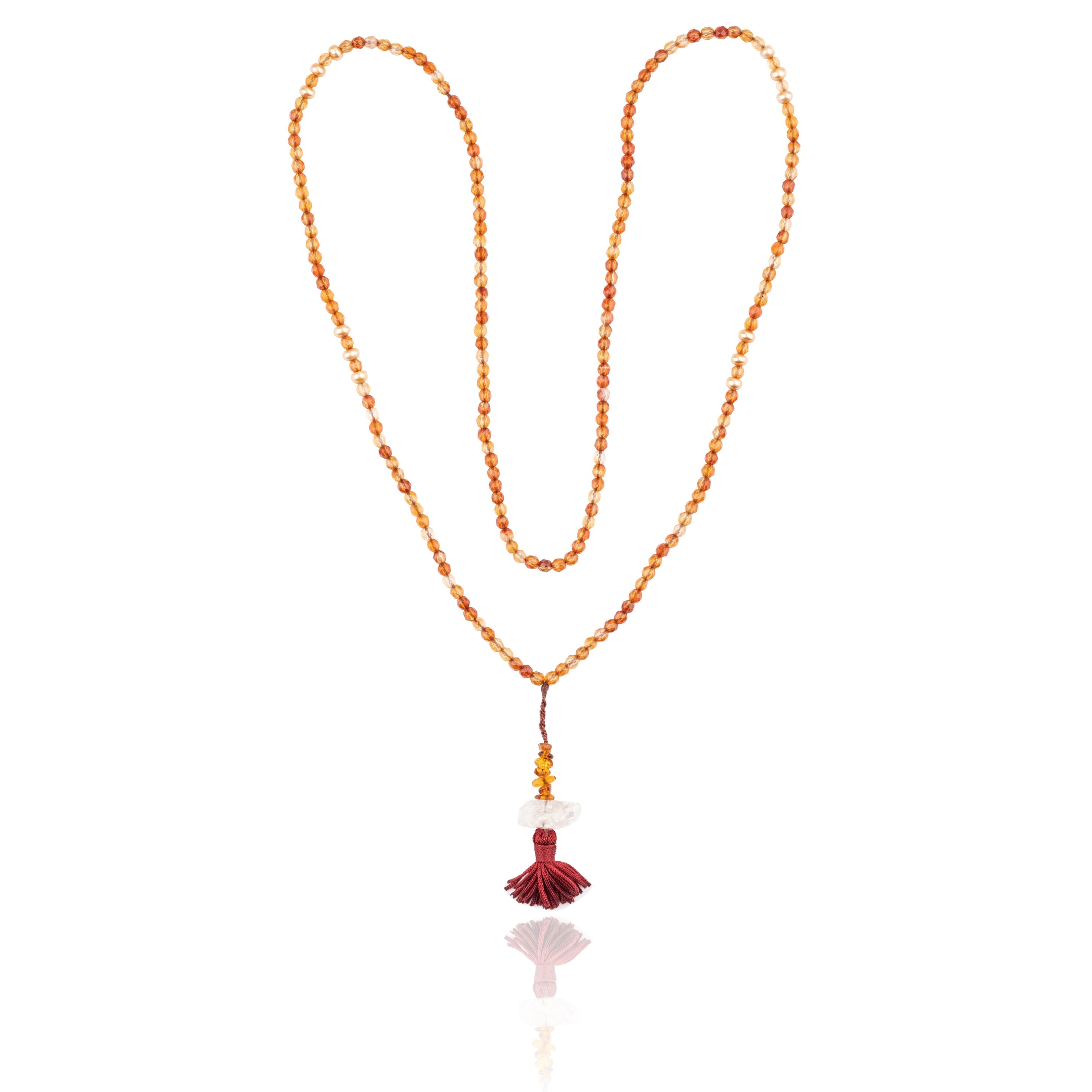 Tibetan Mala Necklace Giving Courage