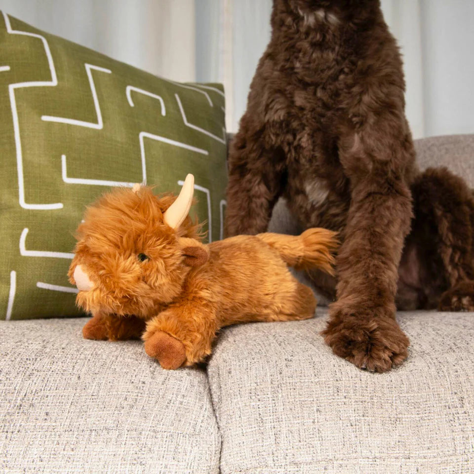 Fluff & Tuff Dog Toy Shaggy The Highland Cow