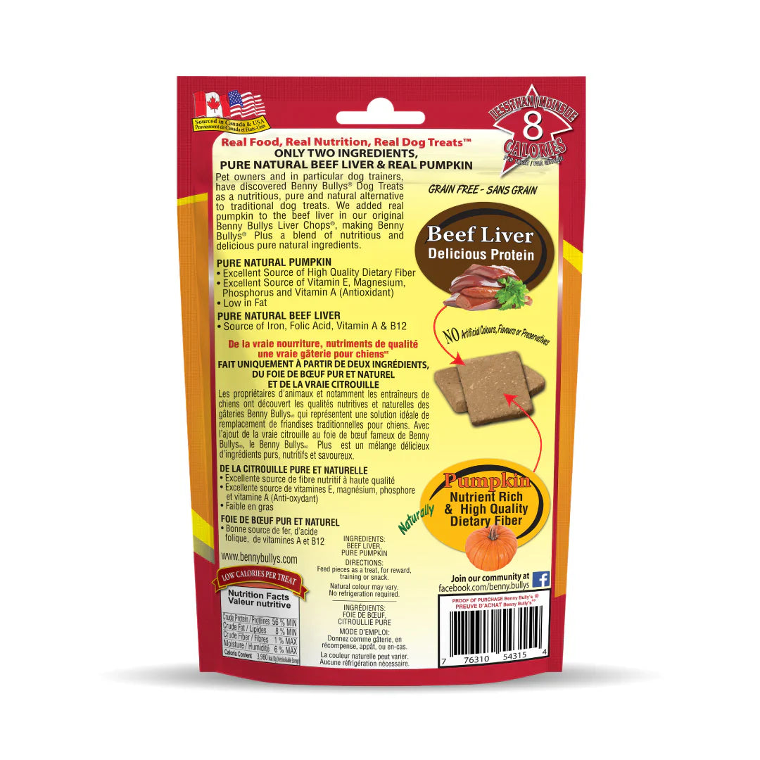 Benny Bully's Beef Liver Plus Pumpkin FINAL SALE KOR DL ***