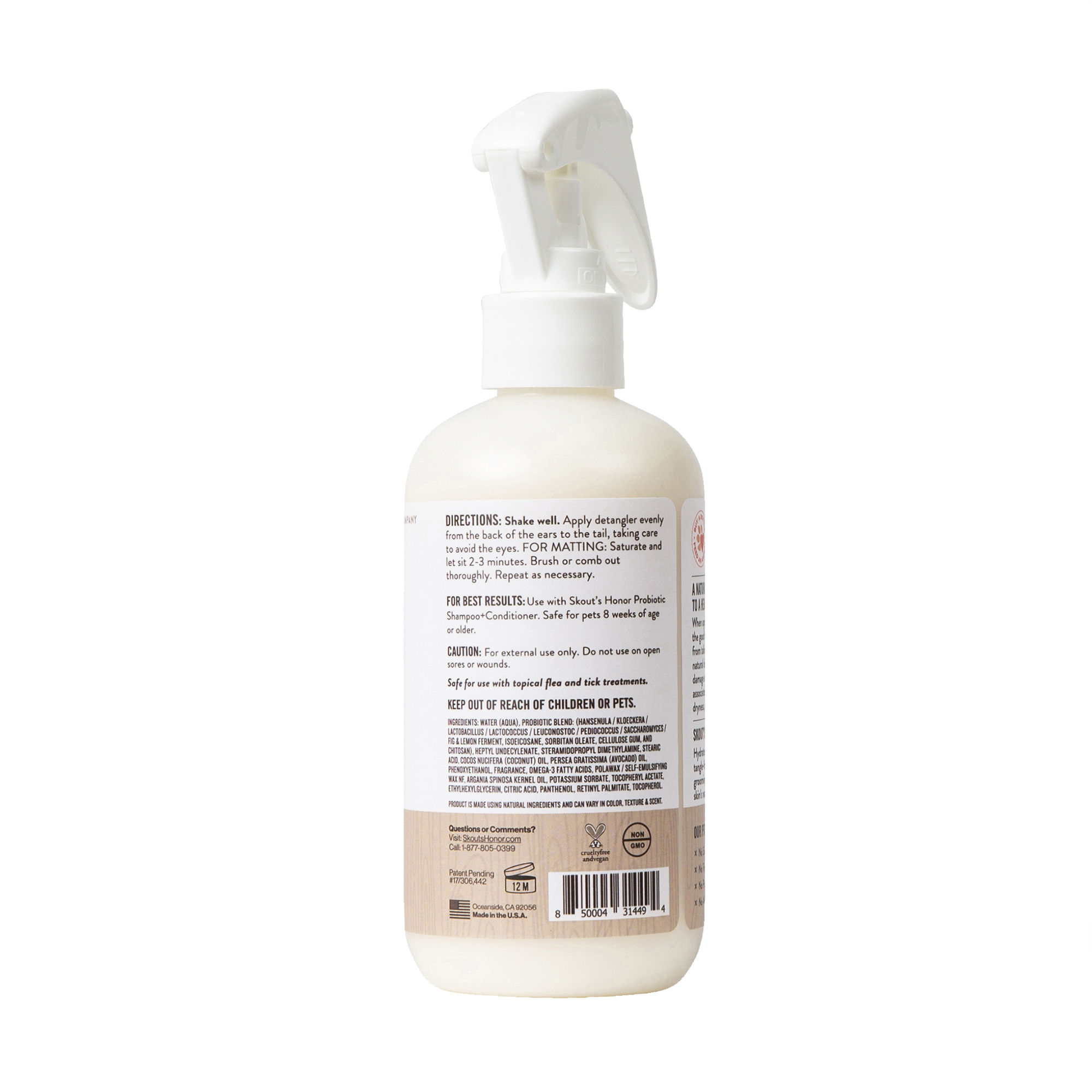 Skout's Honor Probiotic Daily Use Detangler Dog of the Woods FINAL SALE