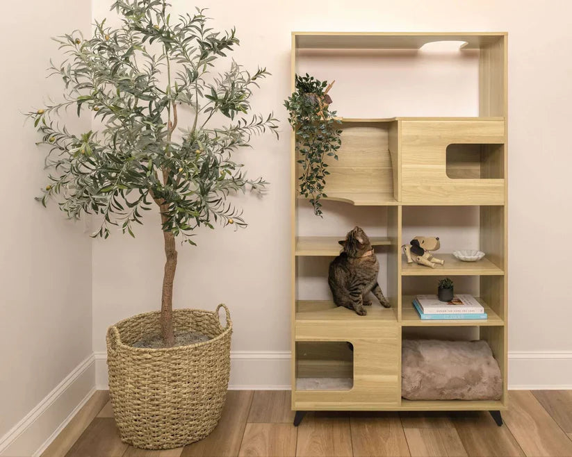 4 Cats & Dogs Clifford Cat Tree Book Shelf *SPECIAL ORDER*