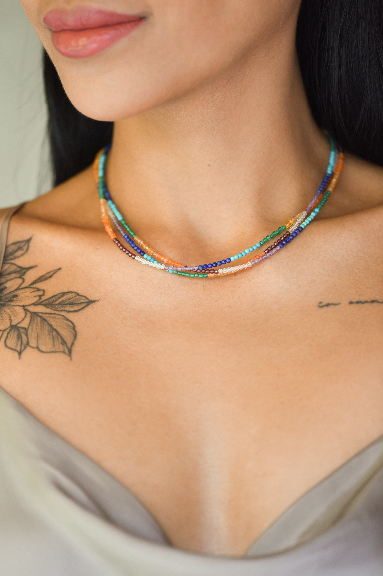 Seven Chakra Balance Short Necklace