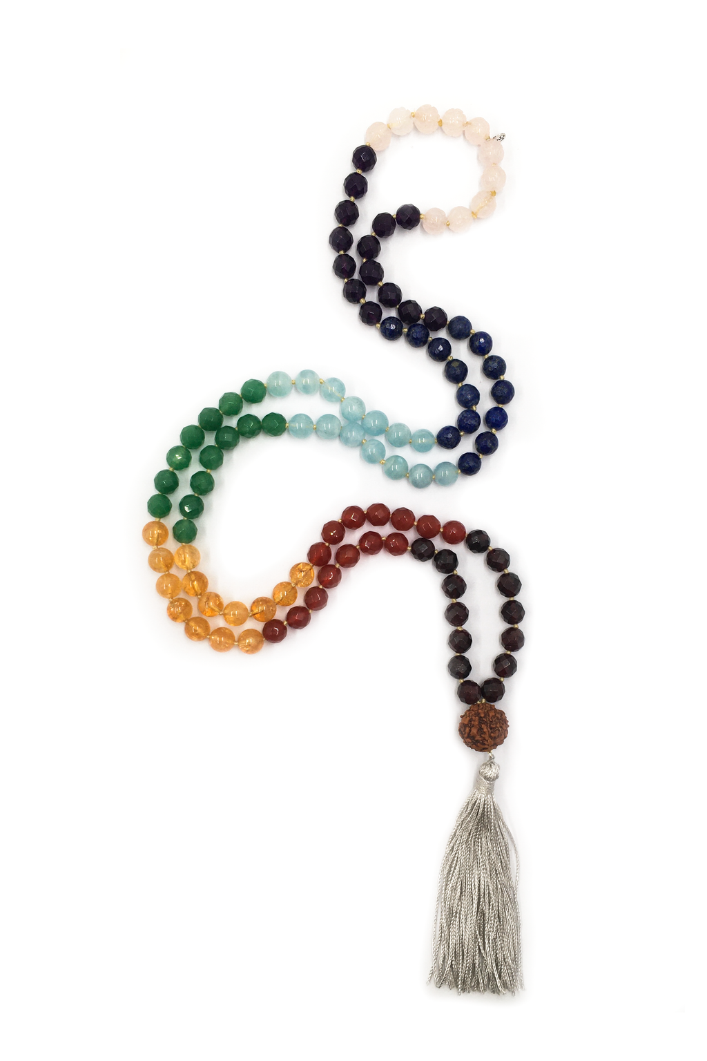 Seven Chakra Mala Necklace 8mm