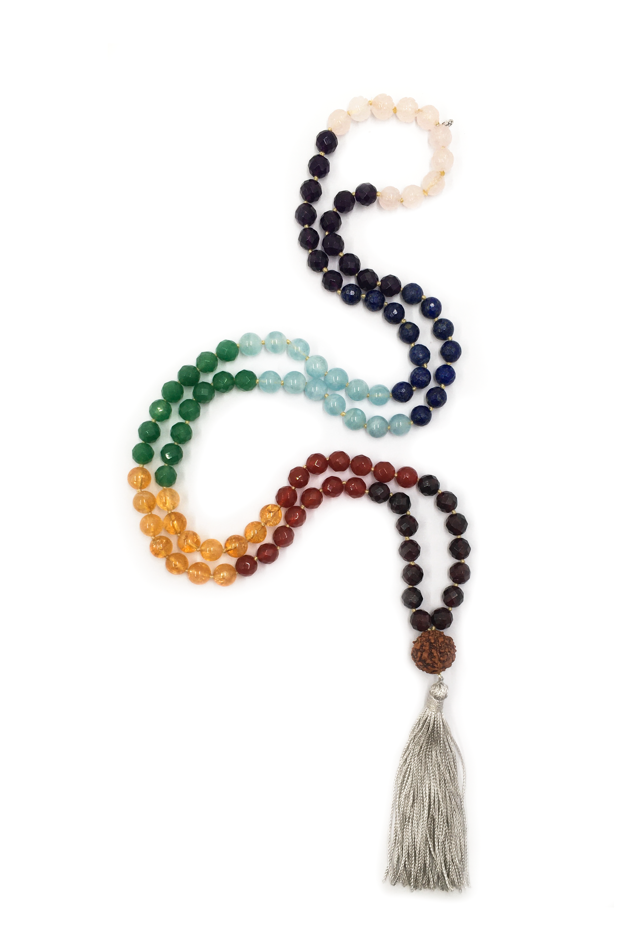 Seven Chakra Mala Necklace 8mm