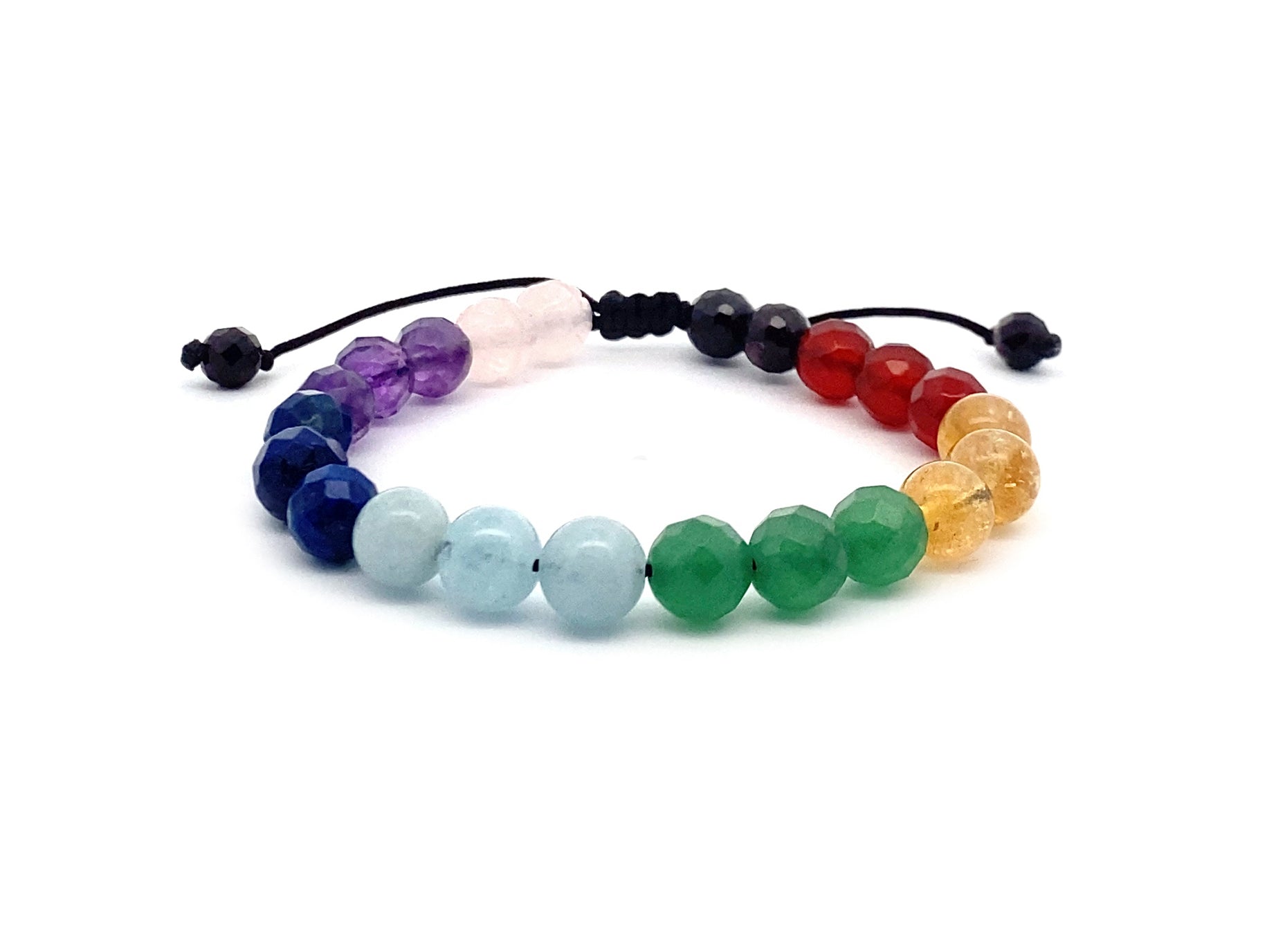 Seven Chakra String Bracelet 8mm