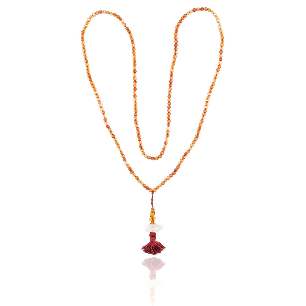 Tibetan Mala Necklace Giving Courage
