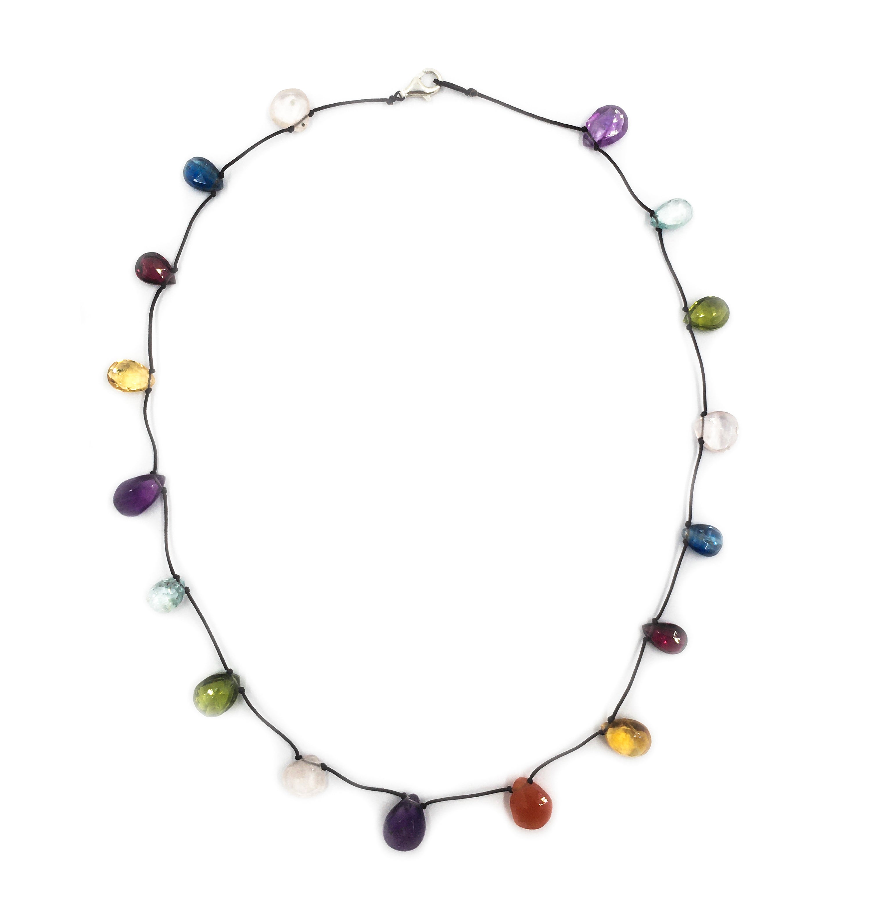 Seven Chakra Drops String Necklace