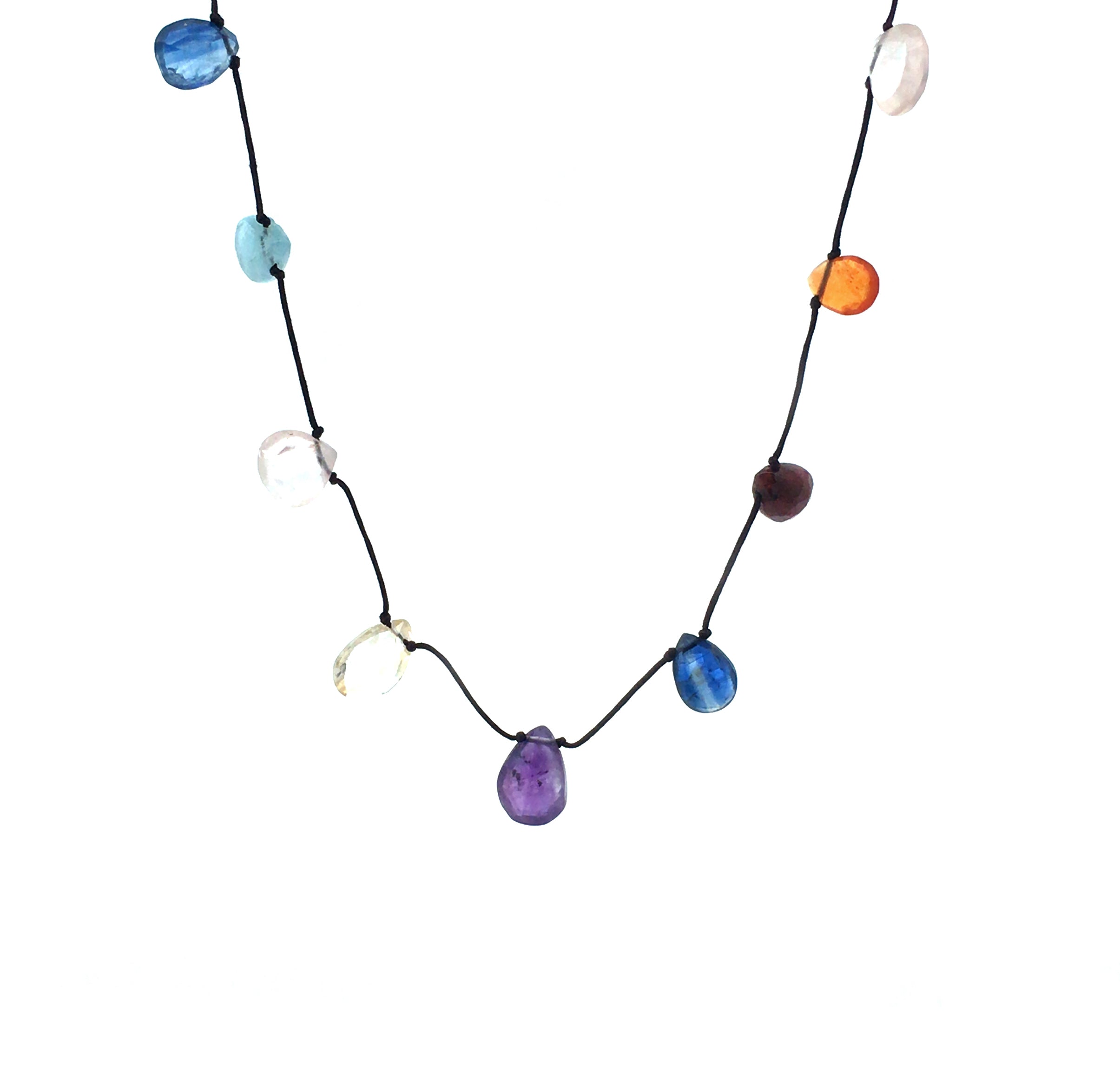 Seven Chakra Drops String Necklace
