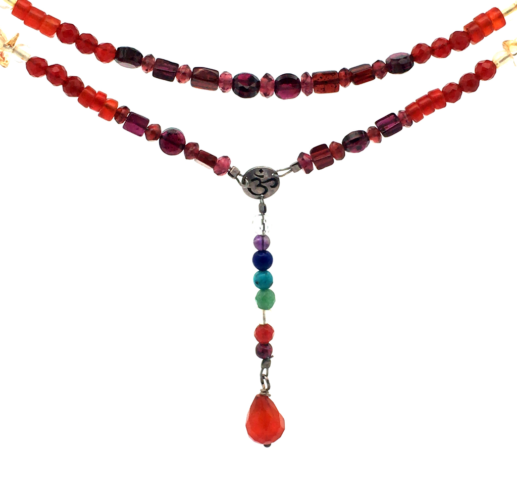 Seven Chakra Double String Short Necklace