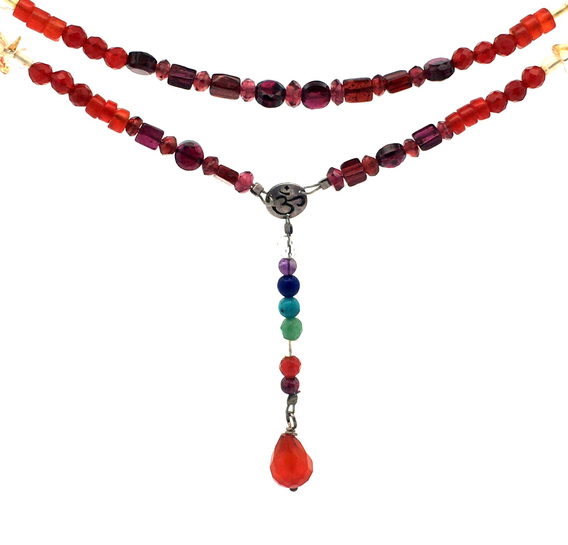 Seven Chakra Double String Short Necklace