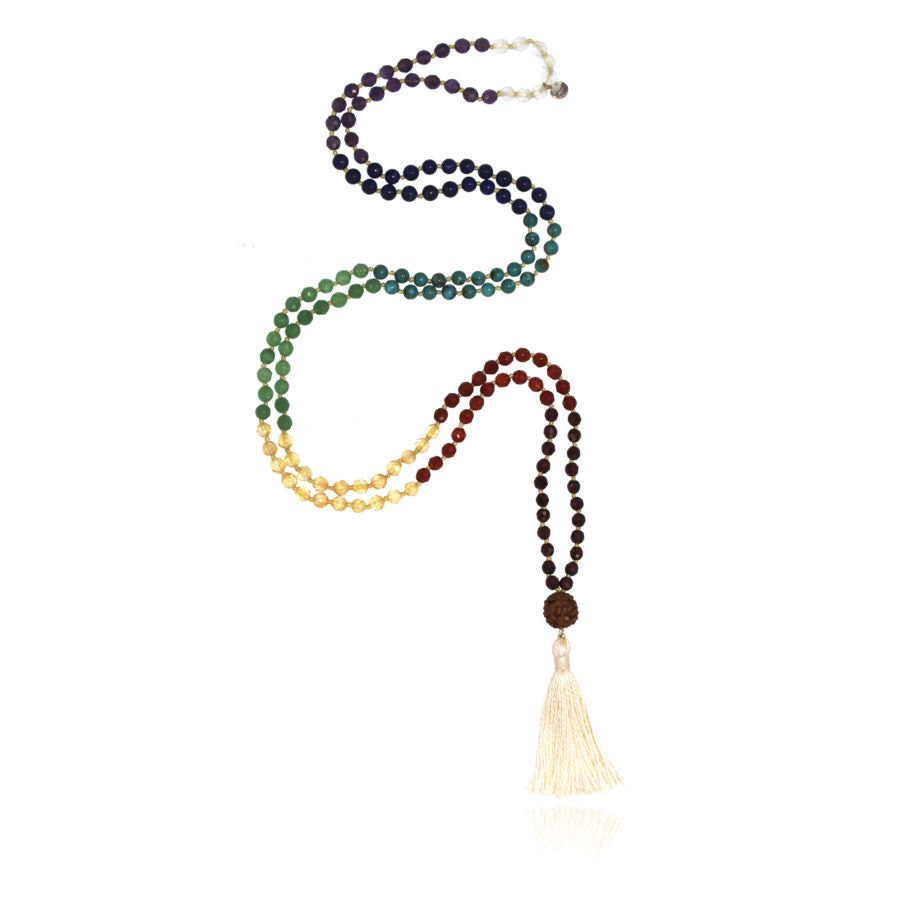 Seven Chakra Mala Necklace 4mm