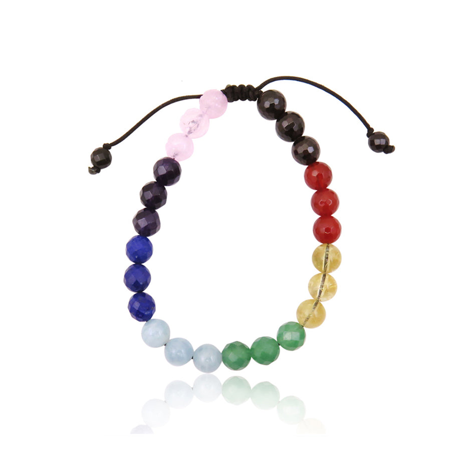 Seven Chakra String Bracelet 8mm