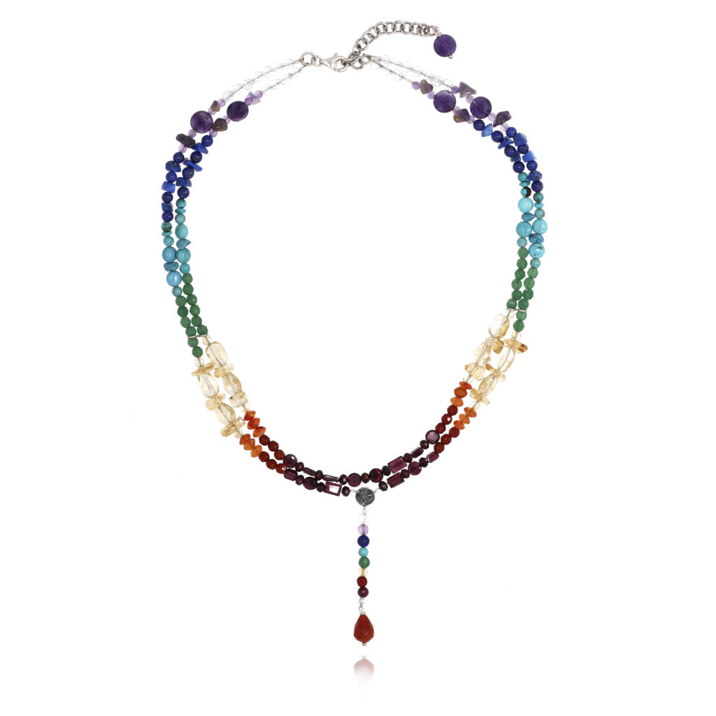 Seven Chakra Double String Short Necklace