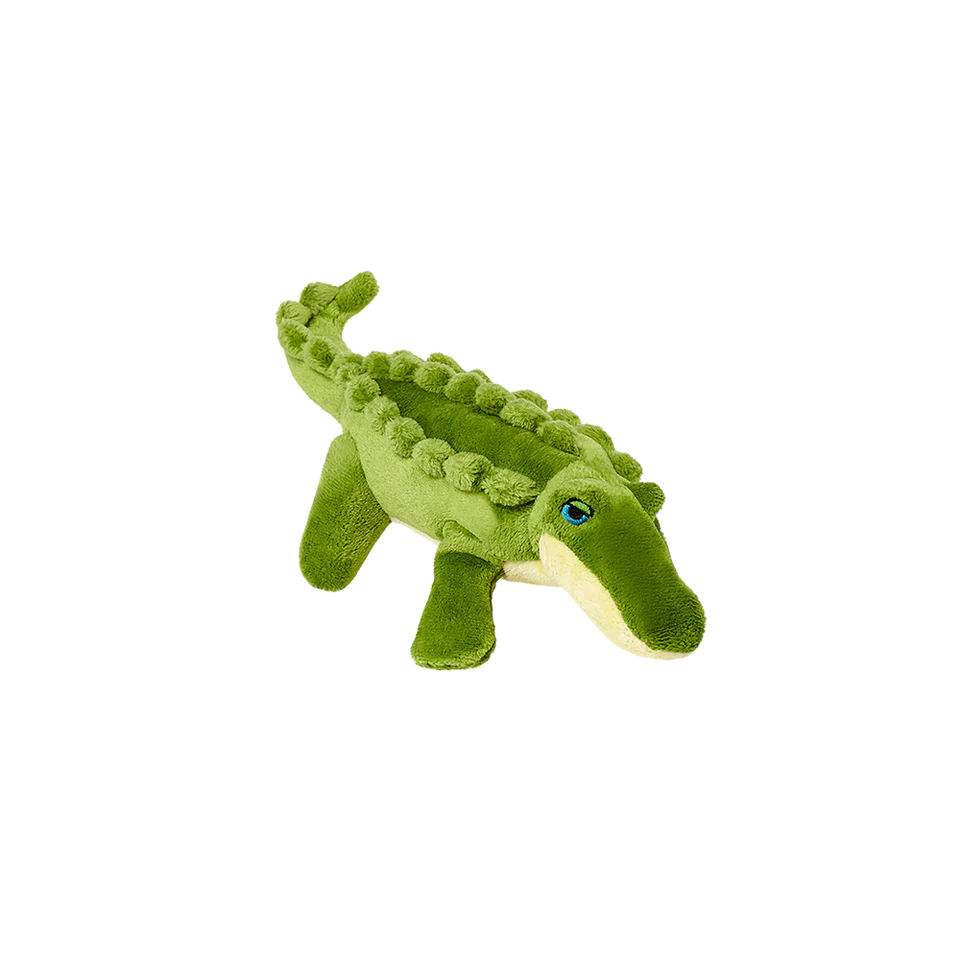 Fluff & Tuff Dog Toy Savannah Baby Gator